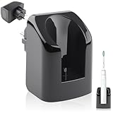 Charge sécurisée : ce chargeur pour brosse à dents électrique Philips utilise la technologie de charge par induction. Il suffit de placer la brosse à dents sur le chargeur pour lancer la charge et de la retirer pour l'arrêter. Lorsque le chargeur détecte que la brosse à dents est complètement chargée, il s'éteint automatiquement et passe en mode veille afin de protéger la batterie de la brosse à dents et de prolonger sa durée de vie.