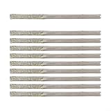Set di 10 punte per trapano smeriglio, per lavori in vetro, dimensioni testa 0,8-2,5 mm, gambo da 2,35 mm, per blocchi di vetro, bottiglie, piastrelle, porcellana vetrificata (10 pezzi, 2,5 mm)