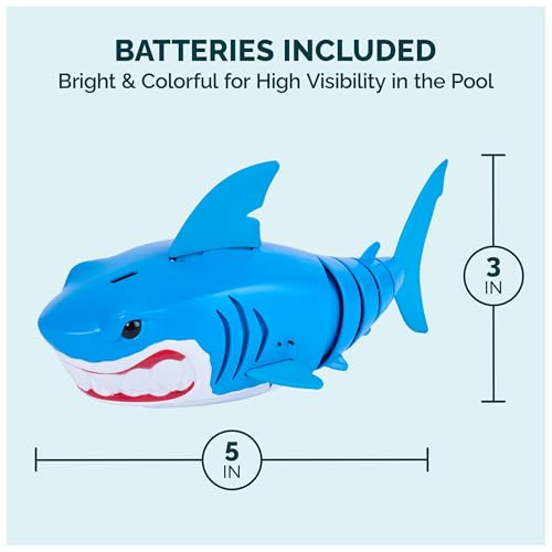 Image of SwimWays Rainbow Reef Shark Water-Activated Pool Toy for Ages 5+ | Realistic Swimming Patterns Inspire Imaginative Play, Toy Supports Swimming Skills, Coordination, and Competitive Games