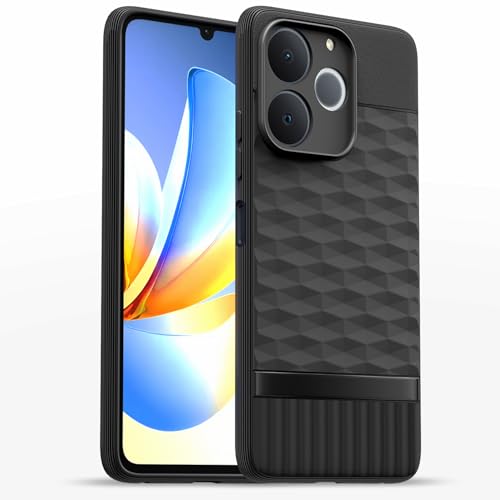 Image of Outlouders Back Cover for Realme C71 | Full Camera Protection | TPU Soft Flexible Shockproof Bumper Case (Black)
