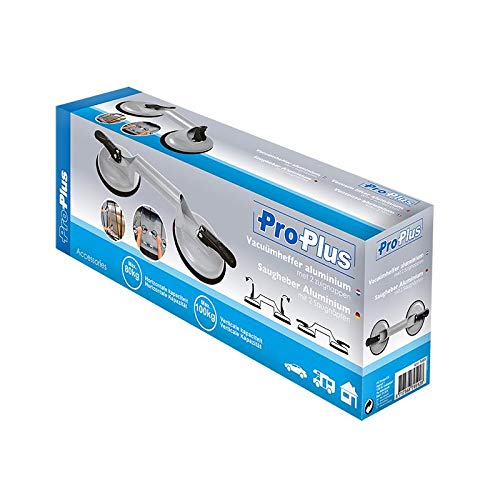 2 maniglie in alluminio con 2 ventose