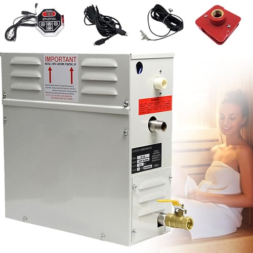 4.5KW - 21KW 220V/380V Generatore Vapore Macchina for Sauna Bagno Turco Generatore Vapore con Display Digitale for Kit Generatore Vapore Domestico Commerciale La Spa for Perdita Peso,220V-3.0kw