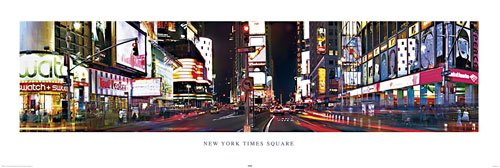 Poster de New York – Poster de porte – Times Square Version 2 + Ü