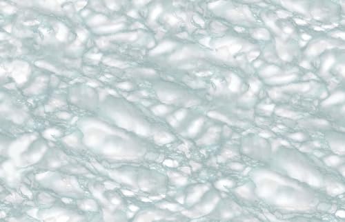 78.7 x 17.71 in. Light Blue Marble Adhesive Film Set of 2