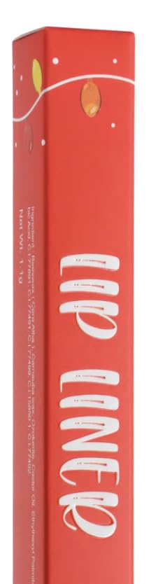 Professional Lip Liner Pencil, Coral Red, Long-Lasting