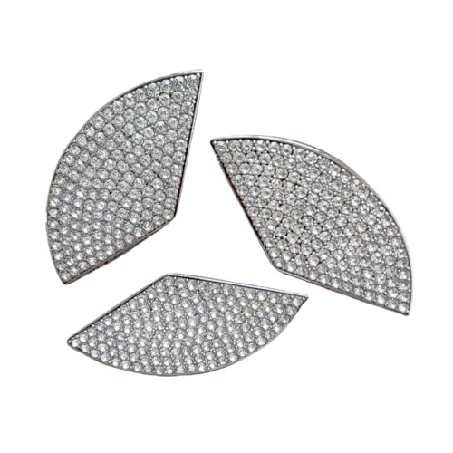 Image of Car Bling Accessories Decals Trunk Sign Emblem Sticker Compatible with Mercedes Benz Modification Rhinestone Crystal Decals Accessory (Silver, for 2013-2019 GLA250)