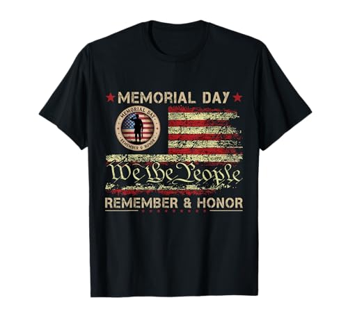 Memorial Day Shirt Red Poppy Flower Veterans Day 2026 USA Military Patriotic Tees T Shirts for Men and Women
