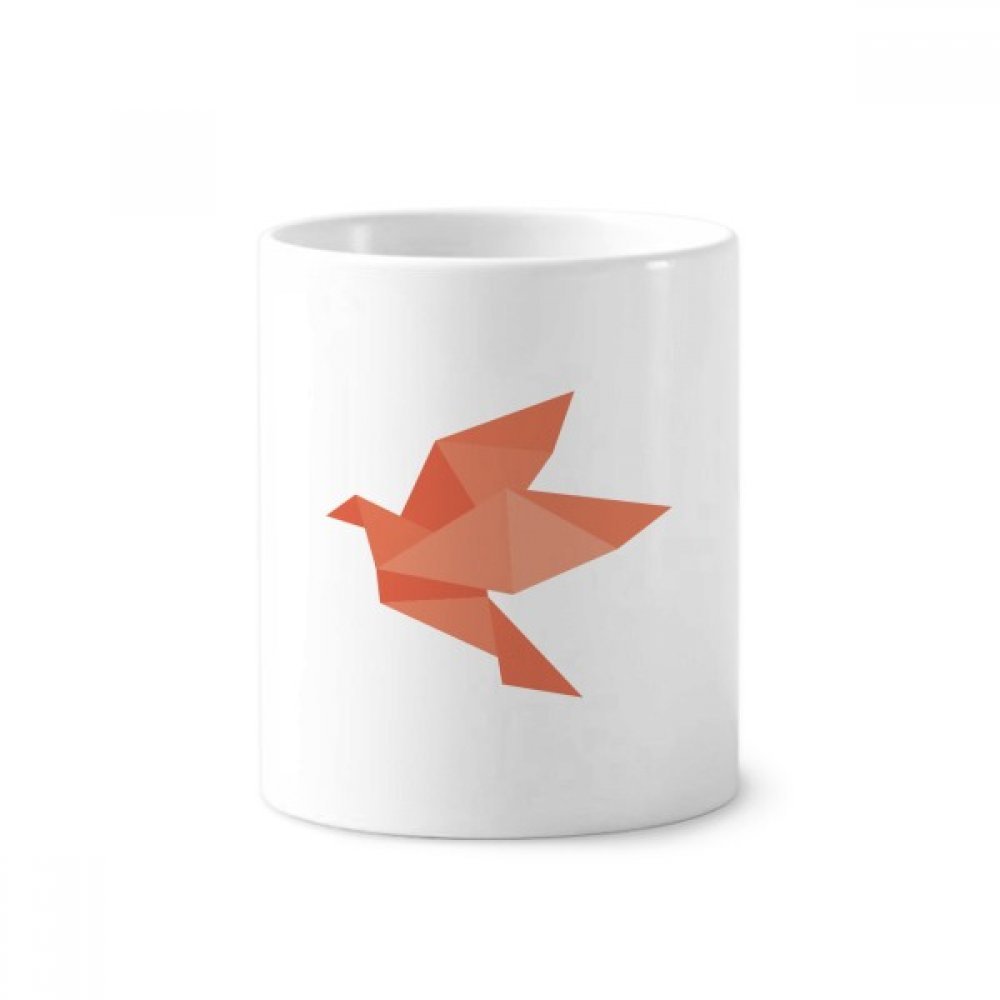 Gobelet origami oiseau céramique blanche 350ml idée cadeau original