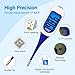 FDK Large LCD Screen Digital Thermometer for Fever, 10 Seconds Fast & Accurate Readings, Large LCD Dual Color Backlight Flexible Tip Ideal for Adults Kids and Babies FSA
