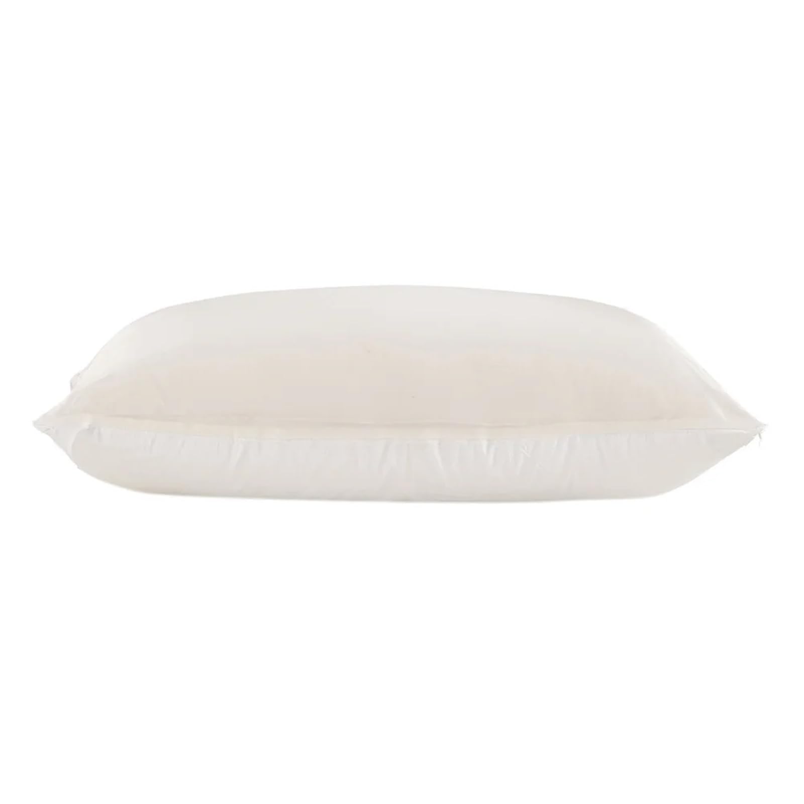 CNYUON Silk Pillowcase with Cotton for Hair Pure Hidden Zipper Terse Mulberry(White,50x90cm)