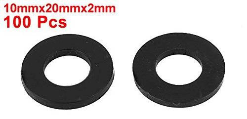Aexit 50pcs plastique Entreise Plat Nylon Entretoise Rondelle