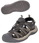 URWEIGH Herren Plateau-Sandalen - Bequeme Fisherman-Sandalen Mit Mesh-Obermaterial