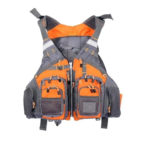 Chaleco Salvavidas for Pesca con Mosca con Cremallera y Cinturón Ajustable, for Nadar, Navegar, Navegar y Hacer Kayak(E)