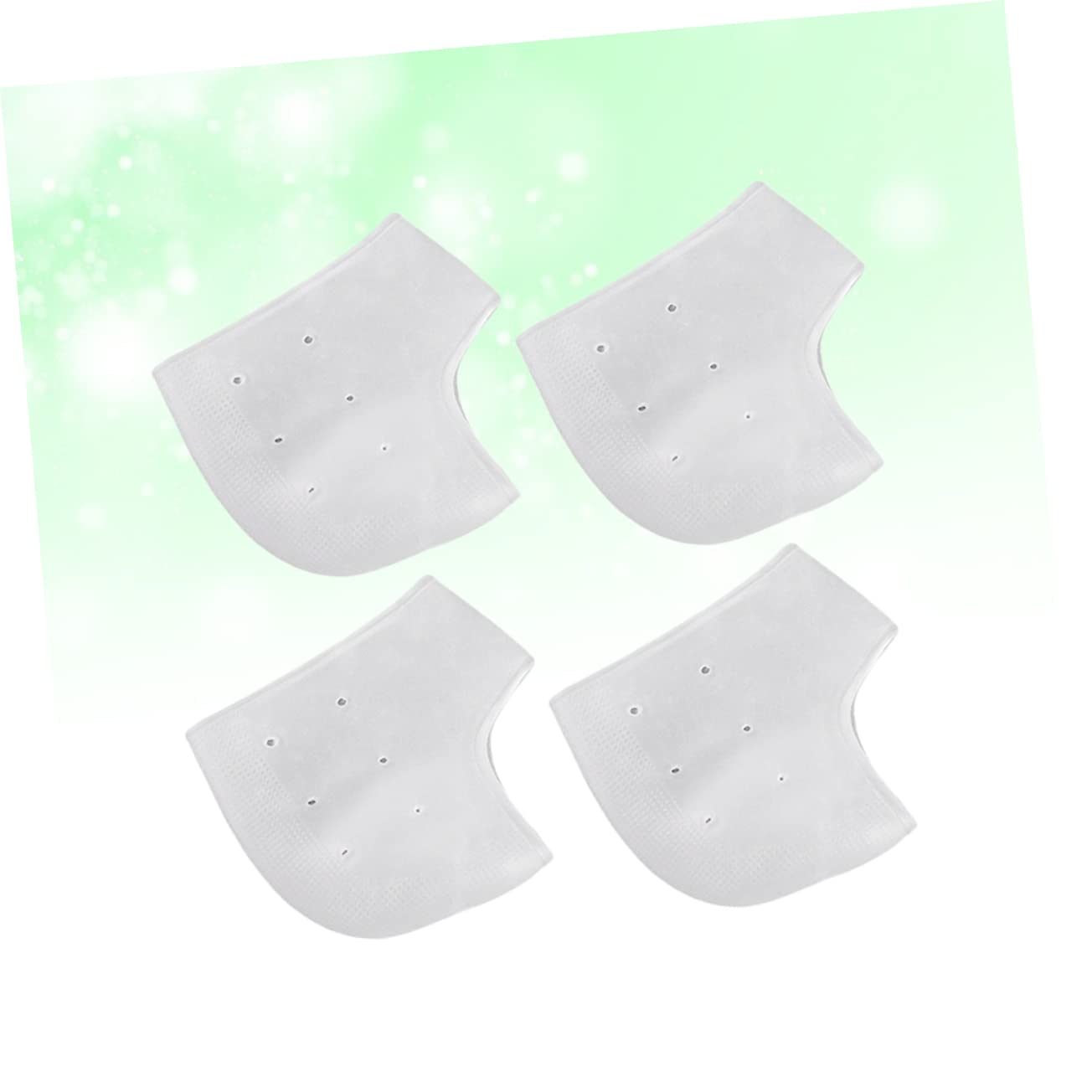 Ipetboom 2 Pairs Silicone Gel Heel Socks Foot Care Protector Heel Protective Sleeve for Cracked Skin