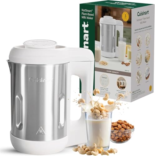 Fresco fatto in casa in pochi secondi: il produttore di latte di noci NutSmart utilizza un potente motore da 1000 W e lame in acciaio inossidabile per trasformare qualsiasi noce, seme o cereale in alternative al latte lisce e senza latticini in soli 60 secondi.