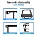Raising Electronics 15U Wall Mount Open Frame 19 Inch Server Equipment Rack Threaded 15 Inch Depth Black (15U)
