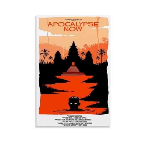 LOKJKOEQ Apocalypse Now Movie Póster Clásico de Arte de Ventilador Pintura Decorativa Lienzo Arte de Pared Salón Póster Dormitorio Pintura 24 x 36 Pulgadas (60 x 90 cm)