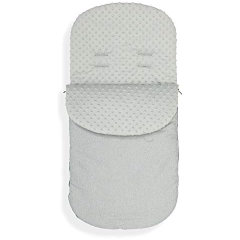 Universal Baby Stroller cosytoes Liner Buggy Dimple Fleece Footmuff Stone Grey (Grey) Cover
