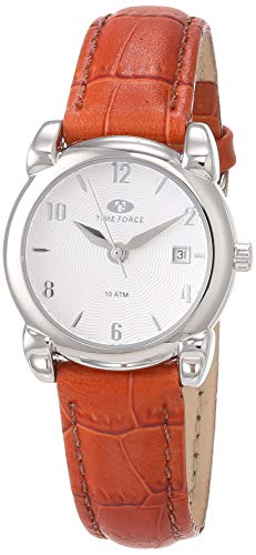 TIME FORCE Reloj Analógico para Mujeres de Cuarzo con Correa en Cuero TF2584L-02