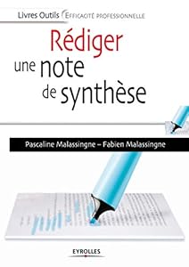 Book's Cover of Rédiger une note de synthèse
