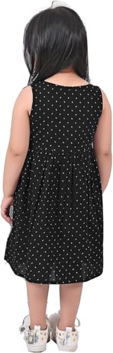 Image of CMMCHAAH Pure Cotton Printed Frock Dress for Girls| Kids Dress |2-12 Years Sizes | Knee Length Frock Dress