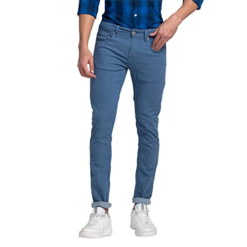 Image of Spykar Men's Slim Fit Low Rise Casual Jeans