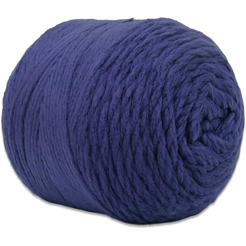 Image of ThreadArt Chunky Yarn Big Cake, 300g (316 Yards - Navy Blue 14 | Super Bulky #6 for Hand Knitting & Crocheting - 100% Soft Acrylic for Blanket Yarn