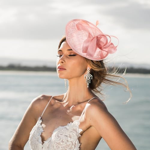 Fascinateur rétro rose pince cheveux mariage chic - 3