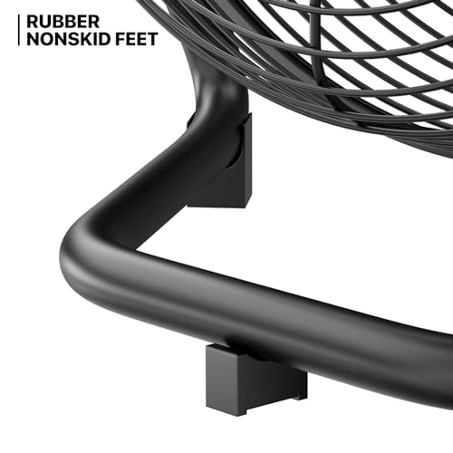 Mollie A56-FF-001-12-BK 14 Inch High Velocity Fan Heavy Duty Metal Industrial Floor Fan 3 Speed Adjustable Tilt Portable Quiet Air Circulator thumb #11