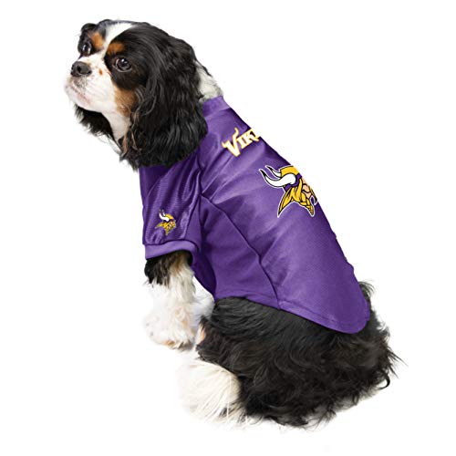 Littlearth Minnesota Vikings NFL Stretch Pet Jerseys for Big Dogs, Team Color, L (Neck: 14", Girth: 20"-25", Back: 15") - Image 2