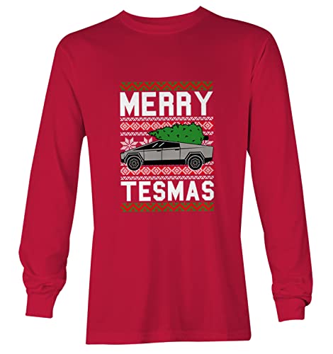 Haase Unlimited Merry Tesmas - Cybertruck Futuristic Car Youth T-Shirt