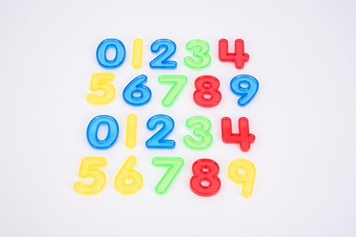 tickit Translucent Numbers, Colourful Acrylic Number Set for Kids Sensory Maths Learning and Counting Toy