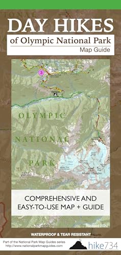 Day Hikes of Olympic National Park Map Guide