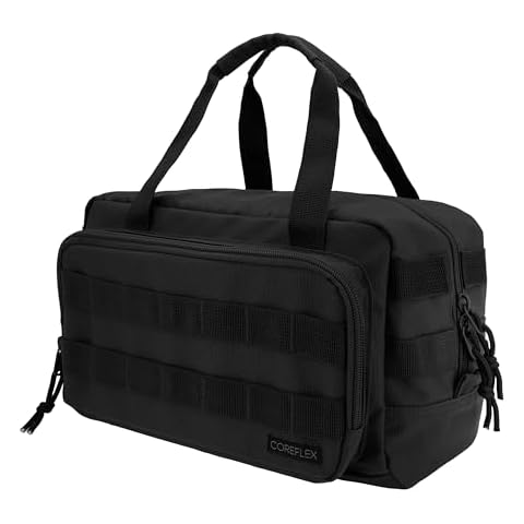 Coreflex 12-Inch Heavy Duty Tool Bag, Tactical Bag, Gear Bag, Range Bag, EDC Bag, Tool Bag for cars, Multi-Purpose Work Bag for Mechanics,Electrician,Carpenters,Builders,Plumbers 12" X 7" X 7" (Black) Cover