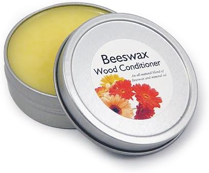 All Natural Beeswax Wood Conditioner and Polish, Made in the USA, 2-oz