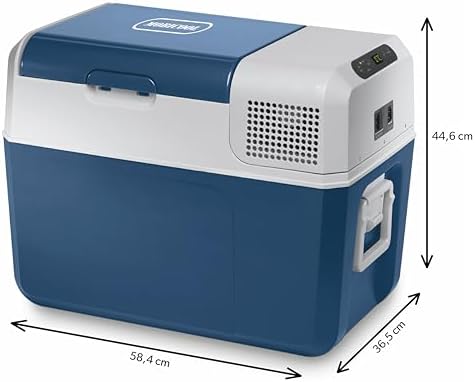Mobicool Mcf40 Elektryczna Lodówka Kompresorowa, Niebieska/Biała, 38 L, 12/24/230 V