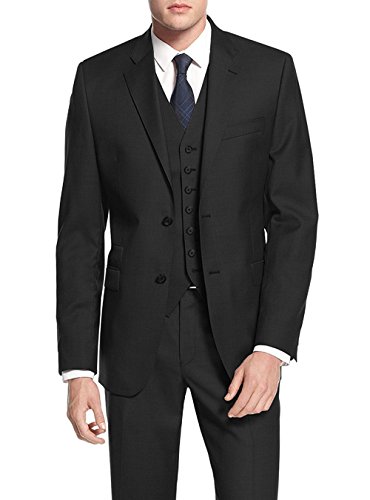 Salvatore Exte Men's 2 Button 3 Piece Vested Suit Modern Fit Blazer Pant Vest2