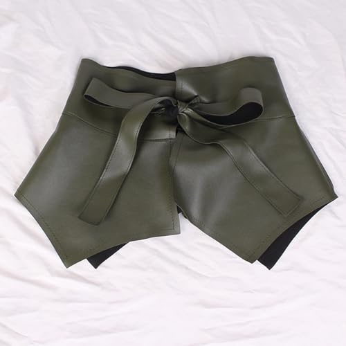 Sweet Ladies Wide Belt Adjustable Vintage Faux Leather Fashion Wild Ruffle Women Waist Seal Belt2