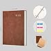 EMSHOI Undated Daily Planner A4 Meeting Notebook - 240 Pages To Do List Notepad, Ring Folder Hardcover Leather Journal for Work Business, Yearly Schedule, Habit Tracker, 21.6 x 28cm - Coffee