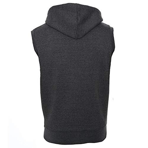ROCK-IT Apparel Hoodie men Sleeveless zipped hoody Fitness Hoodie Men Sweater Training Vest Sweatshirt Tank Top S-4XL color Dark Grey S - Image 3