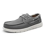 Bruno Marc Men's Slip-on Loafers Casual Boat Shoes,Size 6.5,Dark Grey,SBLS223M