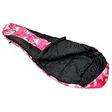 Ledge Sports Youth River Jr +0 F Degree Mummy Sleeping Bag (72 X 26 X 17, Pink)
