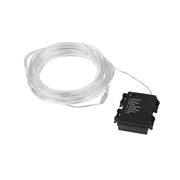 EASYmaxx LED-Lichtschlauch 5 m - Batteriebetrieben - transparent – Bild 3