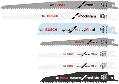 Bosch RAP7PK 7-Piece Reciprocating Saw Blade Set
