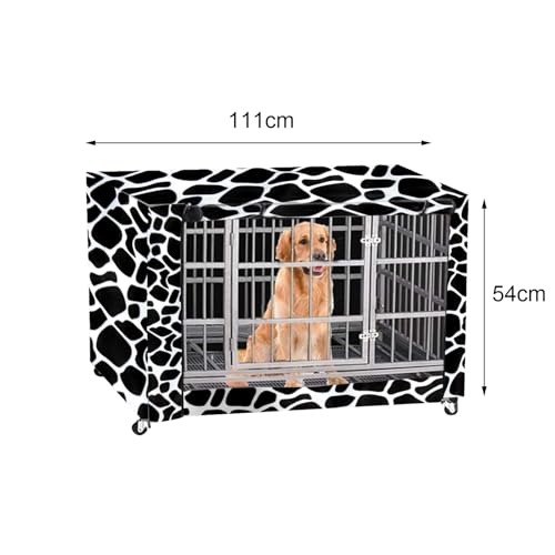 Hundekäfigabdeckung,Abdeckung für Hundeboxen mit Doppeltür,Hundekaefig Abdeckung,Hundebox Abdeckung langlebig Winddicht,für Hundehütten Hundekäfig Zubehör Innen