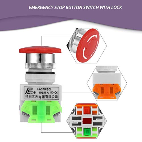 BLE NC N/C Interruttore di Arresto di Emergenza