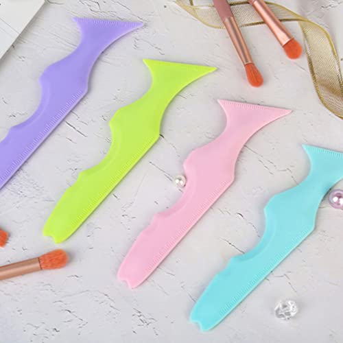 Herramienta maquillaje 3 plantillas cejas silicona miniatura 7