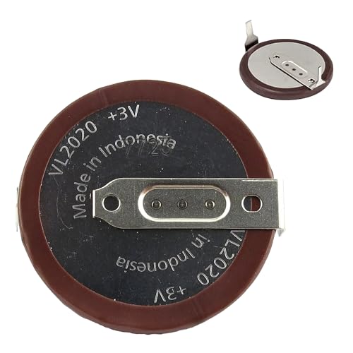 Replacement Key Battery VL2020 Horizontal 180 Pins Compatible with BMW 1 3 5 6 7 Series E90 E92 E93, 1 Pack