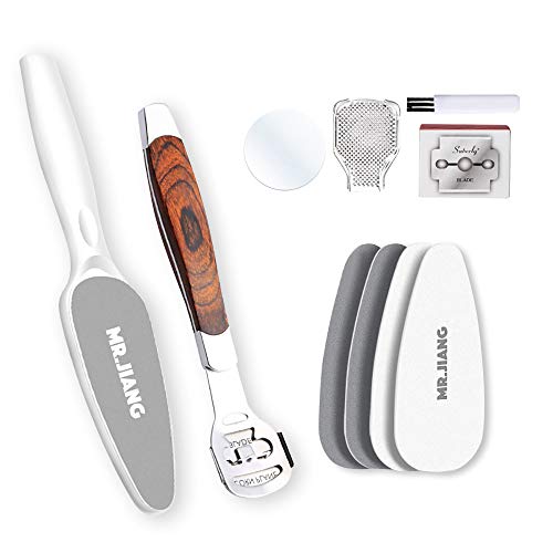 Zukabmw Juego de 2 Limas De Pie para Pedicura y Callos, Profesional para Pedicura de Doble Cara, Removedor de Callos, Kit de Cuidado de Pies, Raspador para piel muerta y talón agrietado
