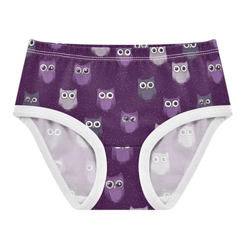 Wusikd Cute Owls Girls' Underwear Cotton Girls Briefs Soft Toddler Underwear 2T
